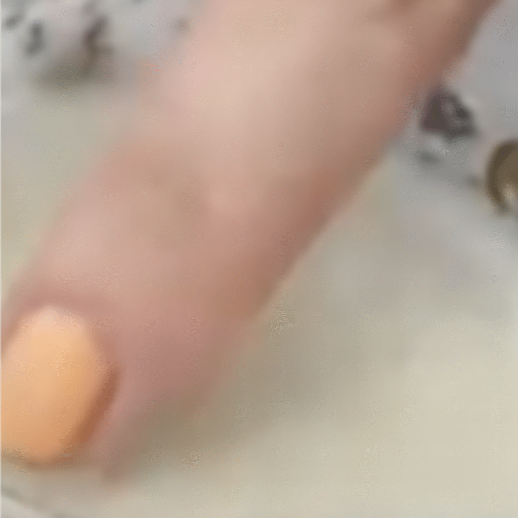 se muestra una mano tomando un poco del after sun preparado que está en un recipiente de cristal