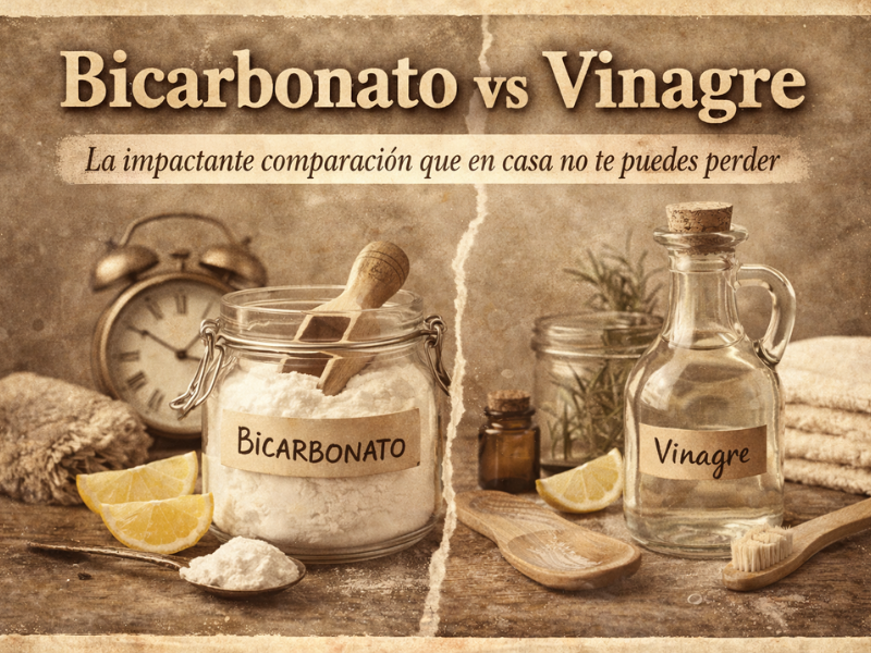imagen de bicarbonato y vinagre