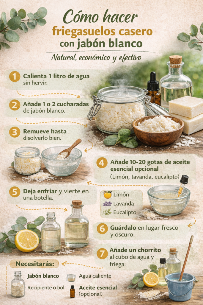 infografia friegasuelos casero