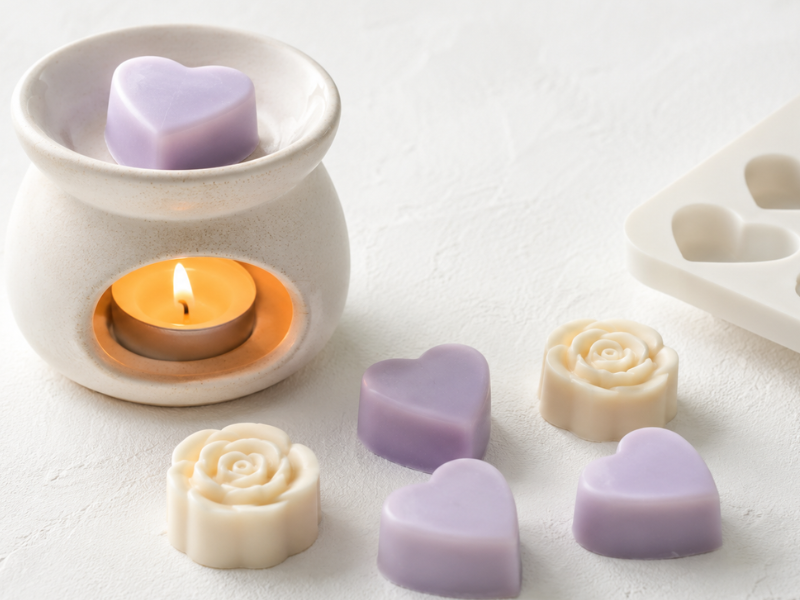 ceras aromáticas wax melts y quemador