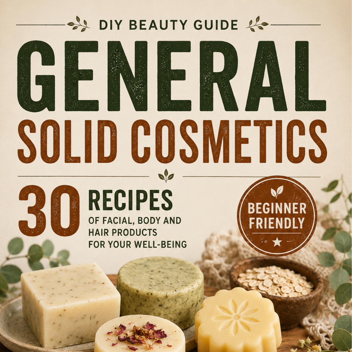 Cosmética sólida en casa: 30 recetas para crear tus propios productos de cuidado personal